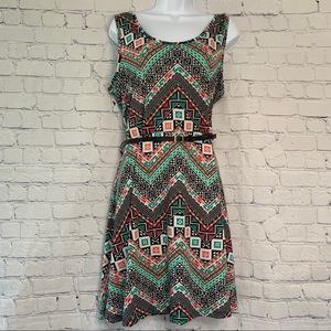 Rouge Collection Tribal Print Dress 1X